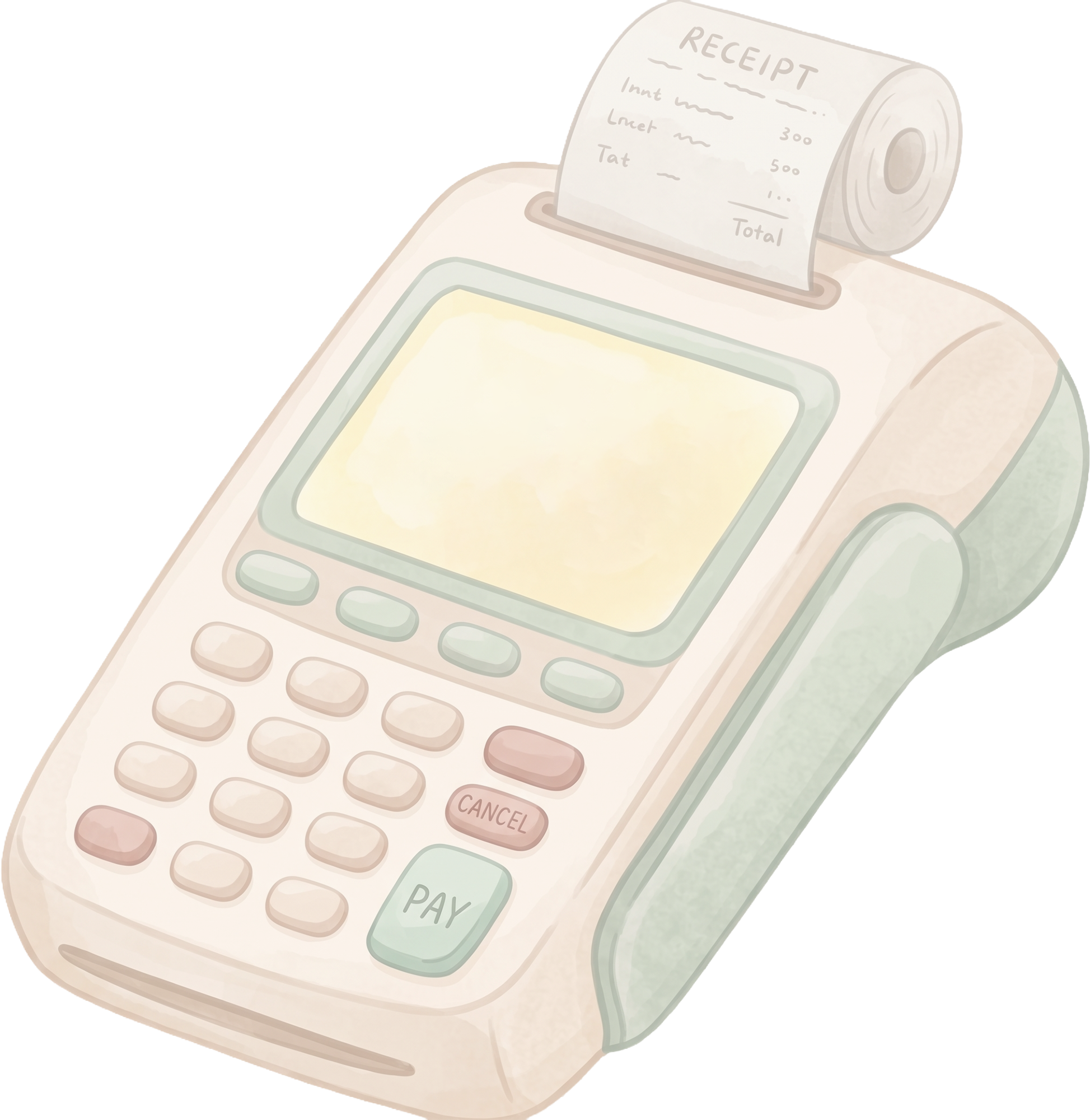 POS MACHINE — illustration element 27