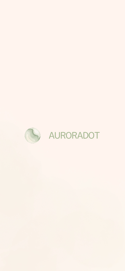 App launch — màn hình 8 của AURORADOT