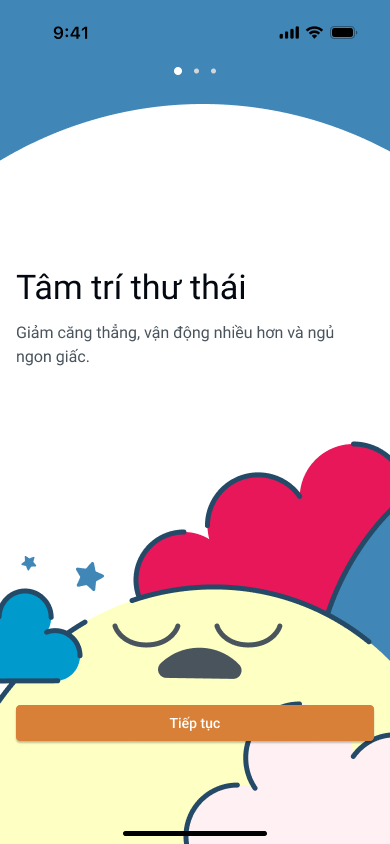 Màn hình giới thiệu tâm trí thư thái